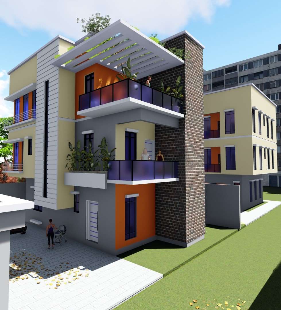 Proposed Design for Residential Court for BlackVille Projects