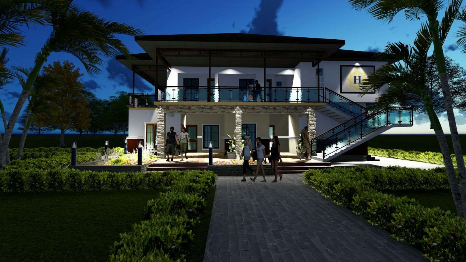 Proposed Design for Hotel Resort, Miller Estate